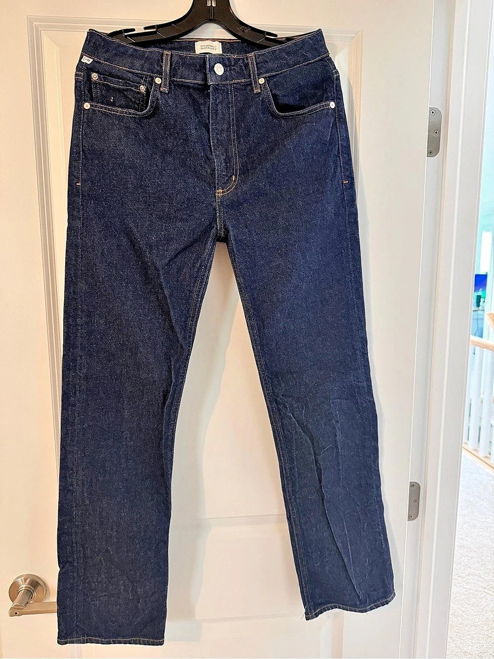 Citizens of Humanity Rocket Crop Straight Leg Jeans Waist 29 in Blue